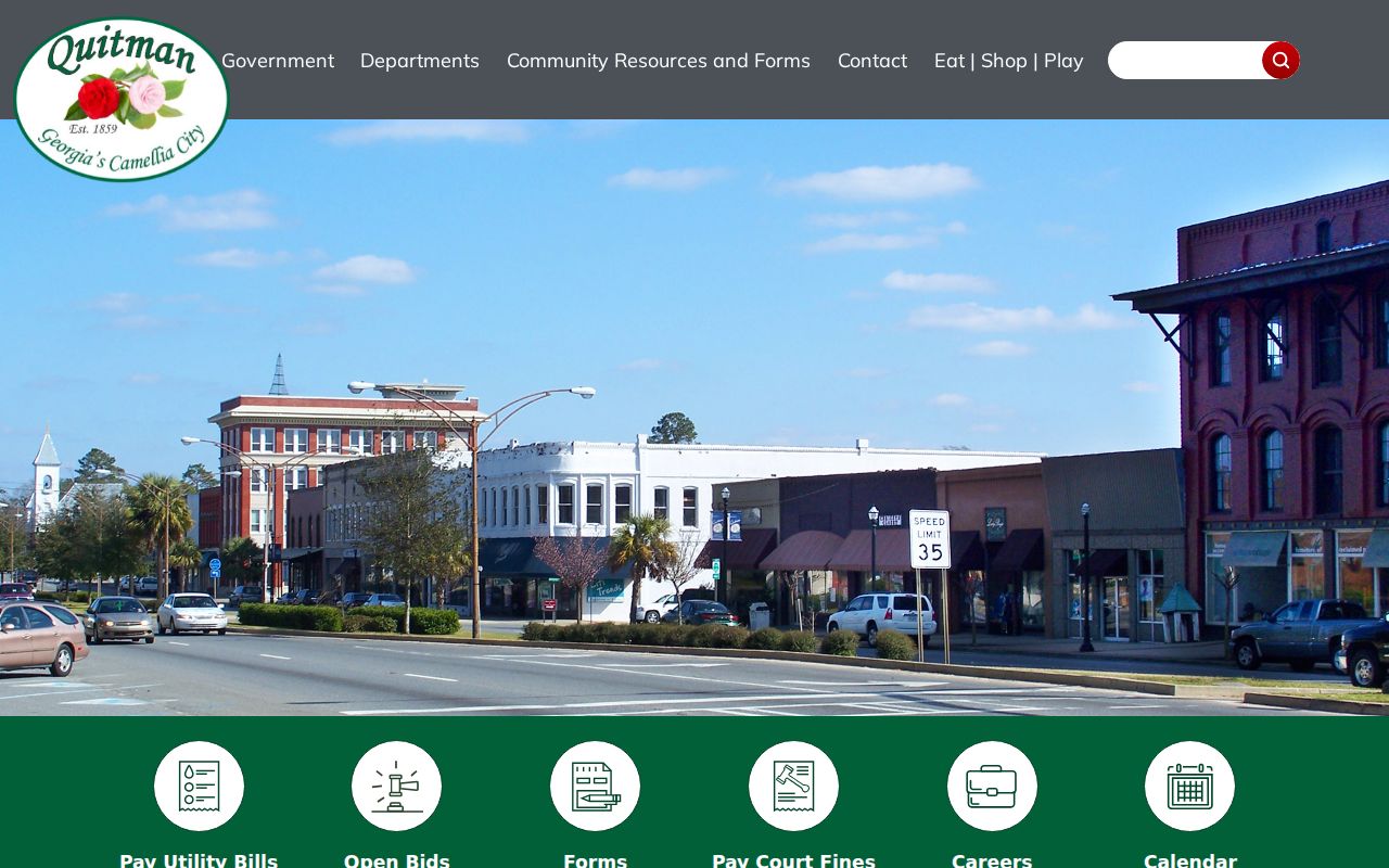 City of Quitman open records and court service links